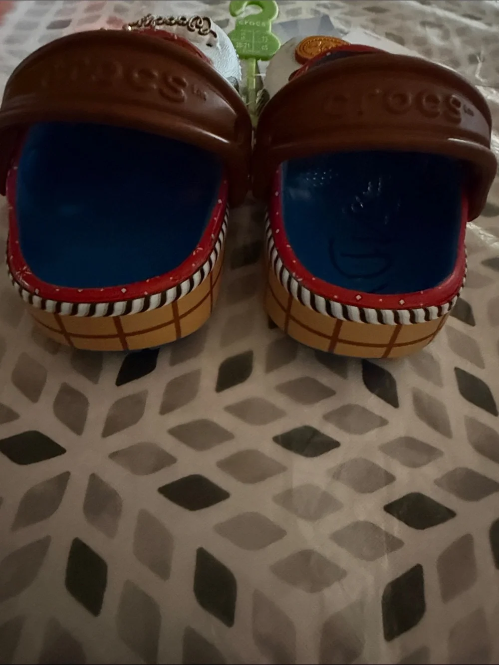 CROCS Toy Story Woody Kids Classic Clog - White, Brown, Blue